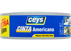 Ceys taśma klejąca, srebrna 50 mm x 50 m