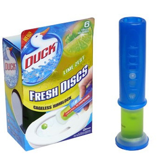 Duck Fresh Discs Limetka WC gel pro hygienickou čistotu a svěžest toalety 36 ml