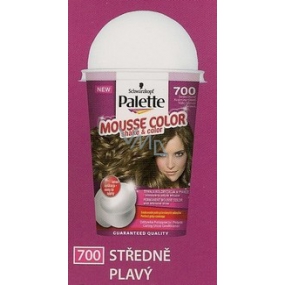 Schwarzkopf Palette Mousse Color Shake and color barva na vlasy 700 Středně plavý