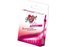 Pepino Pleasure z wypustkami kondom z naturalnego lateksu 3 sztuki