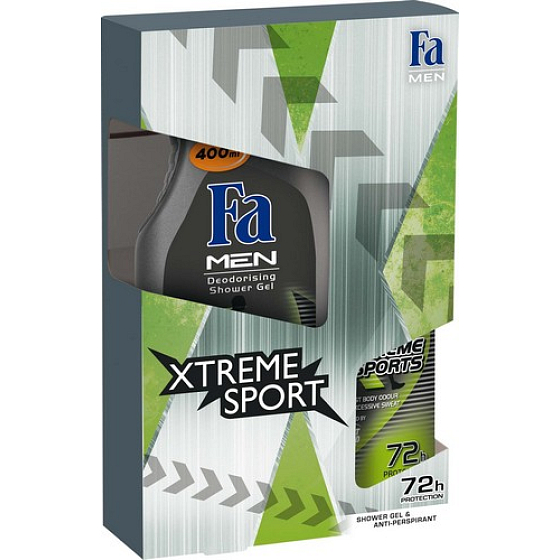 Fa Men Xtreme Sports sprchový gel 400 ml + deodorant sprej 150 ml, kosmetická sada