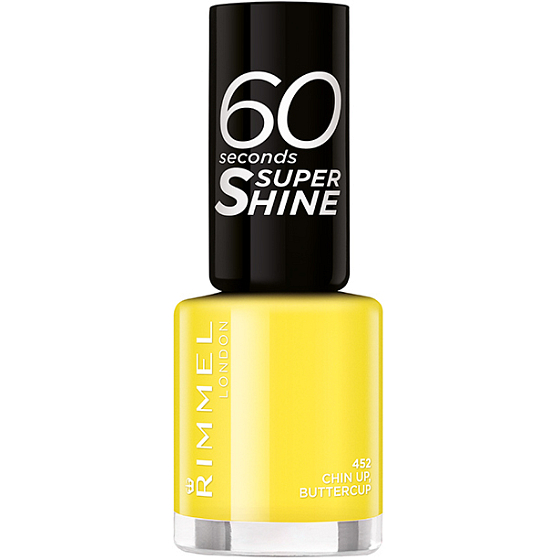 Rimmel London 60 Seconds Super Shine Nail Polish lak na nehty 452 Chin Up, Buttercup 8 ml
