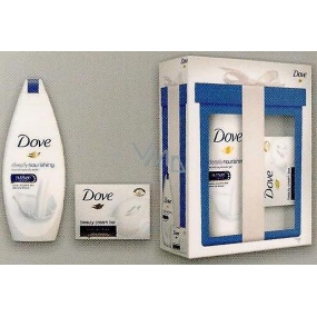Dove Original Mini Deeply Nourishing vyživující sprchový gel 250 ml + Dove krémová tableta 100 g, kosmetická sada
