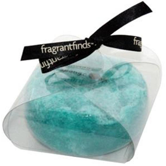 Fragrant White Musk Glycerinové mýdlo masážní s houbou naplněnou vůní parfému White Musk v barvě tyrkysové 200 g