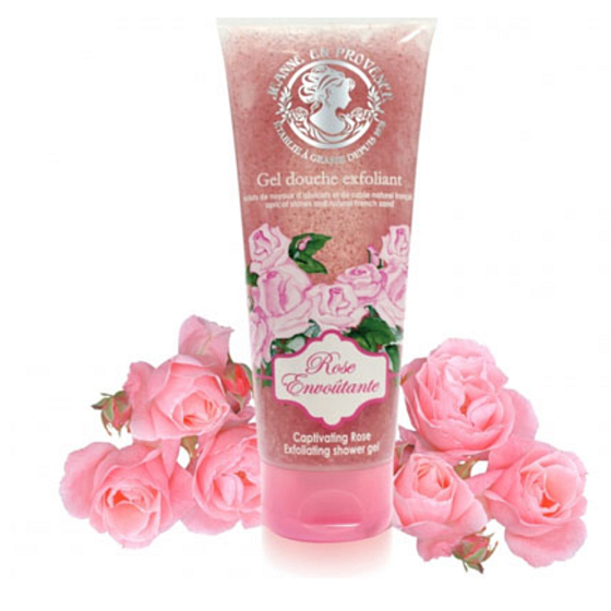 Jeanne en Provence Rose Envoutante - Podmanivá růže sprchový peelingový gel 200 ml