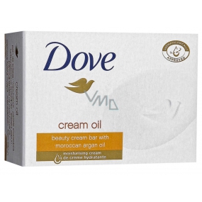 Dove Cream Oil Moroccan Argan Oil krémové toaletní mýdlo s arganovým olejem 100 g