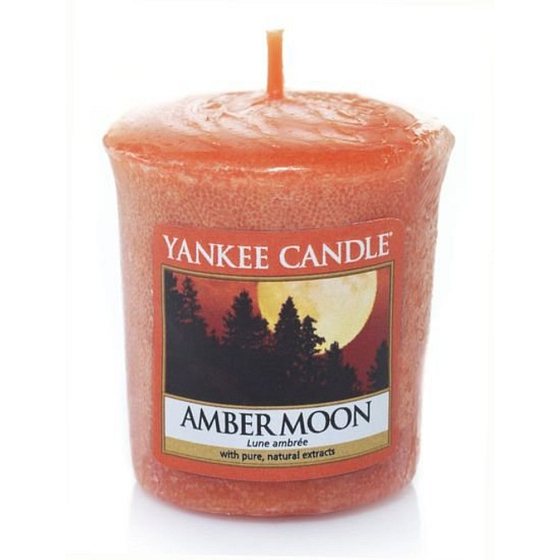 Yankee Candle Amber Moon - Ambrový měsíc vonná svíčka votivní 49 g