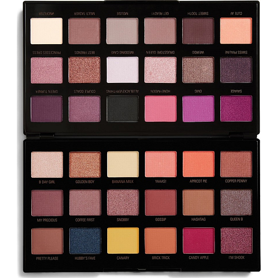 Makeup Revolution by Petra Eyeshadow paletka očních stínů 36 x 0,8 g