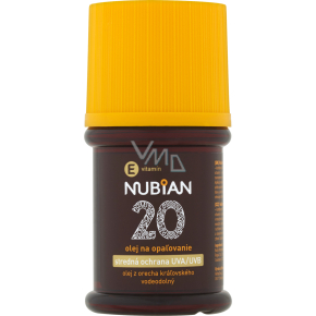 Nubian OF 20 olej na opalování, 60 ml
