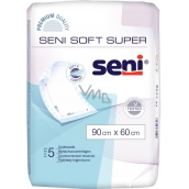 Seni Soft Super higieniczne podkładki absorpcyjne 4 krople, 90 x 60 cm 5 sztuk