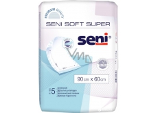 Seni Soft Super higieniczne podkładki absorpcyjne 4 krople, 90 x 60 cm 5 sztuk