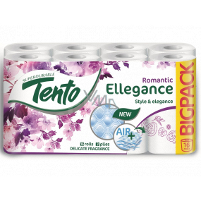 Tento Ellegance Romantic parfémovaný toaletní papír 3 vrstvý 150 útržků 16 kusů