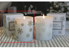 Lima Aroma Snowflake Piernikowa świeczka złota, czas palenia 50 godzin 175 g
