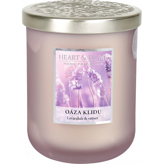 Heart & Home Oáza klidu Sojová vonná svíčka velká hoří až 70 hodin 340 g