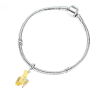 Zawieszka ze srebra 925 Banan, charms do bransoletki biżuterii