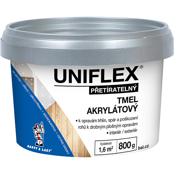 Uniflex akrylowy klej do płyt gipsowo-kartonowych, muru i drewna, 800 g