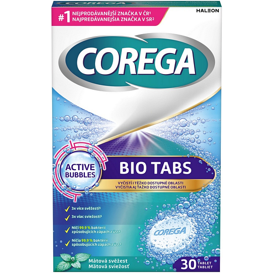 Corega Bio Tabs tabletki czyszczące 30 szt.