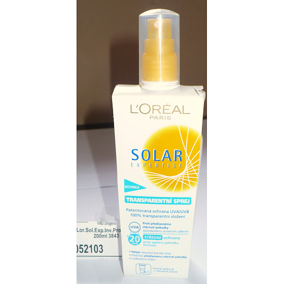Loreal Paris Solar Expertise UV20 opalovací transparentní sprej světlá pokožka 150 ml