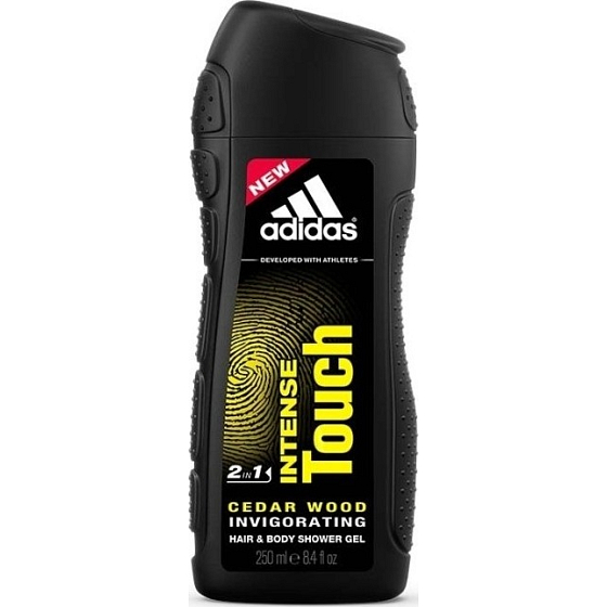 Adidas Intense Touch 2v1 sprchový gel na tělo a vlasy pro muže 250 ml