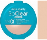Miss Sporty So Clear Anti-Spot pudr na problematickou pleť 001 Transparent 9,4 g