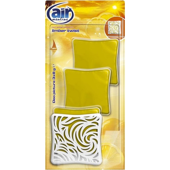 Air Menline Deo Picture Non Stop Elegant Limber Twist gelový osvěžovač vzduchu 3 x 8 g
