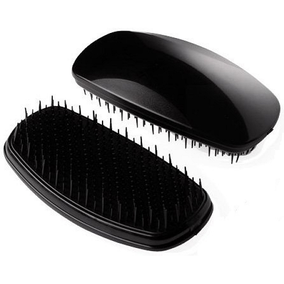 Dtangler Detangling Brush Kartáč pro snadné rozčesání vlasů Soft Black 11,5 cm