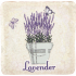 Bohemia Gifts Lavender květináč s motýly dekorativní kachlík 10 x 10 cm