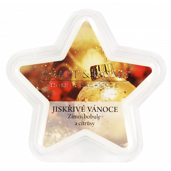 Heart & Home Jiskřivé Vánoce Sojový přírodní vonný vosk 26 g