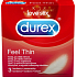 Durex Feel Thin kondom extra jemný pro větší citlivost nominální šířka: 56 mm 3 kusy