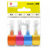 Spokar XM 0,4 - 0,7 mm szczoteczki międzyzębowe zestaw mix 4 sztuki