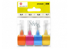 Spokar XM 0,4 - 0,7 mm szczoteczki międzyzębowe zestaw mix 4 sztuki