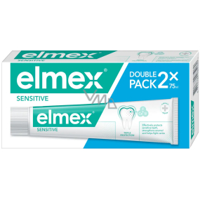Elmex Sensitive pasta do zębów z aminofluorkiem 2 x 75 ml
