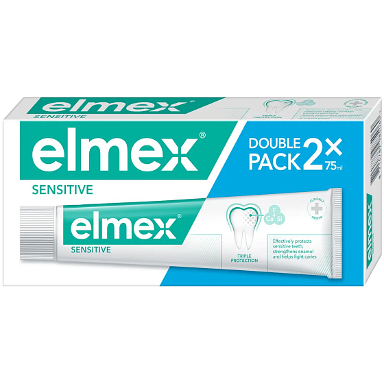 Elmex Sensitive Triple Protection pasta do zubów 2 x 75 ml