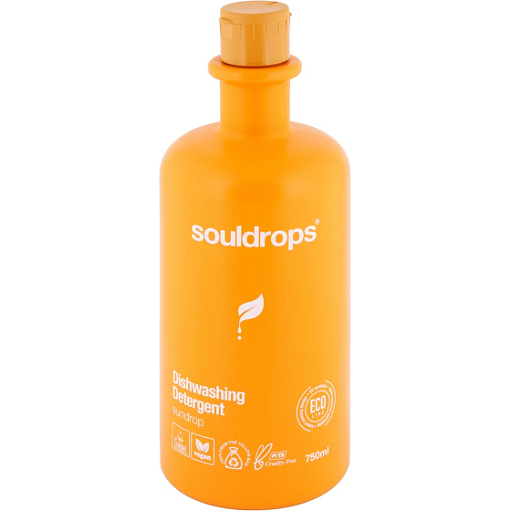 Souldrops Dishwashing Detergent Sundrop prostředek na mytí nádobí Citrus 750 ml