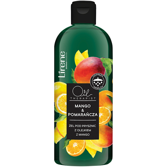 Lirene Oil Therapist Mango & Orange żel pod prysznic z olejem mango 400 ml