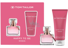 Tom Tailor Happy To Be woda perfumowana 30 ml + żel pod prysznic 100 ml, zestaw prezentowy dla kobiet