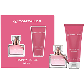 Tom Tailor Happy To Be woda perfumowana 30 ml + żel pod prysznic 100 ml, zestaw prezentowy dla kobiet