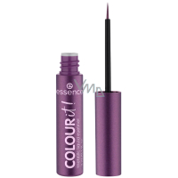 Essence Colour it! metaliczne płynne eyeliner 02 Dark Cherry 3 ml