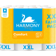 Harmony Comfort XXL 2vrstvý toaletní papír, 24 rolí, 18,2 m role