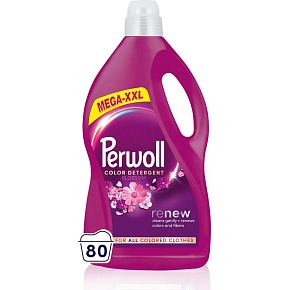 Perwoll żel do prania Mega Renew Blossom 80 prań, 4 L