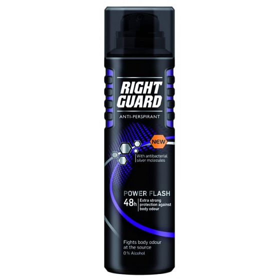 Right Guard Power Flash deodorant sprej pro muže 150 ml