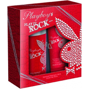 Playboy Play It Rock deodorant sprej 150 ml + sprchový gel 150 ml, kosmetická sada Playboy Play It Rock deodorant sprej 150 ml + sprchový gel 150 ml, kosmetická sada
