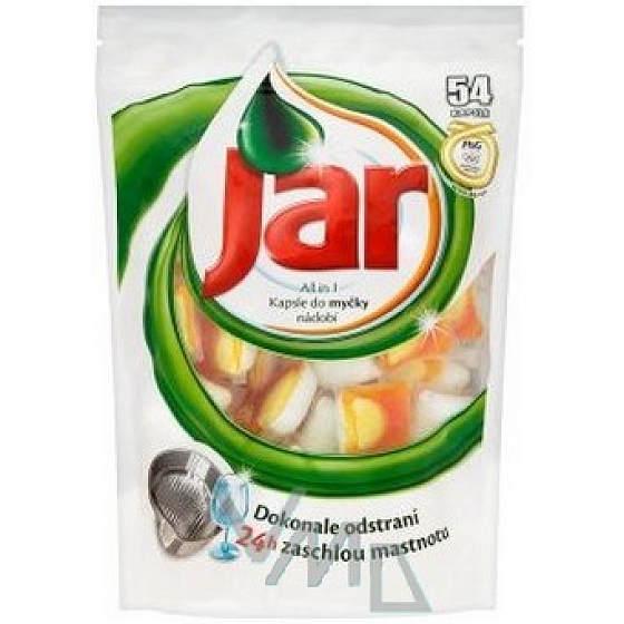 Jar All in 1 Orange kapsle do automatické myčky nádobí 54 kusů