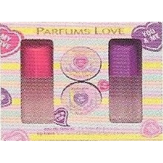 Parfums Love Lucky Lips toaletní voda 2 x 15 ml + Balzám na rty 2 x 10 ml dívčí kazeta