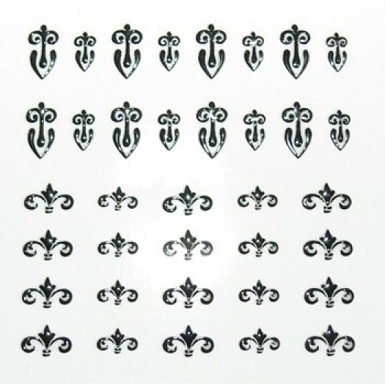 Absolute Cosmetics Nail Art samolepicí nálepky na nehty NT012 1 aršík