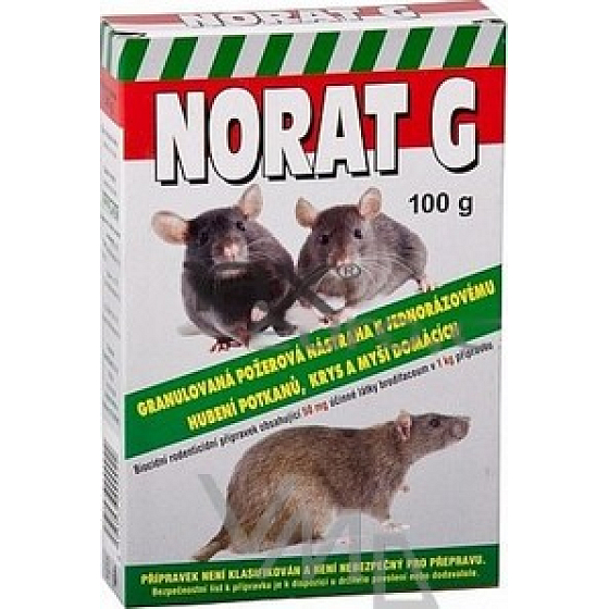 Norat G na hubení myší, krys a potkanů 100 g