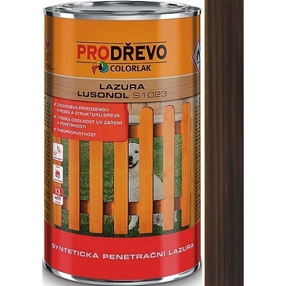 Colorlak Lazura Lusonol S1023 synteticná penetrační lazura Kaštan 2,5 l