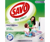 Savo Universal bez chloru prací prášek na barevné i bílé prádlo 20 dávek 1,4 kg