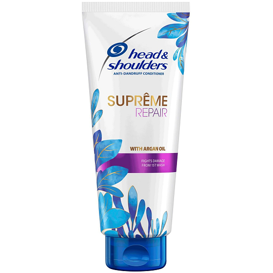 Head&Shoulders Supreme Repair balzám na vlasy proti lupům s arganovým olejem 220 ml