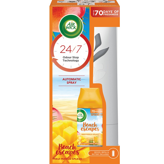 Air Wick Freshmatic Beach Escapes Maui mangové šplíchnutí automatický osvěžovač sprej 250 ml